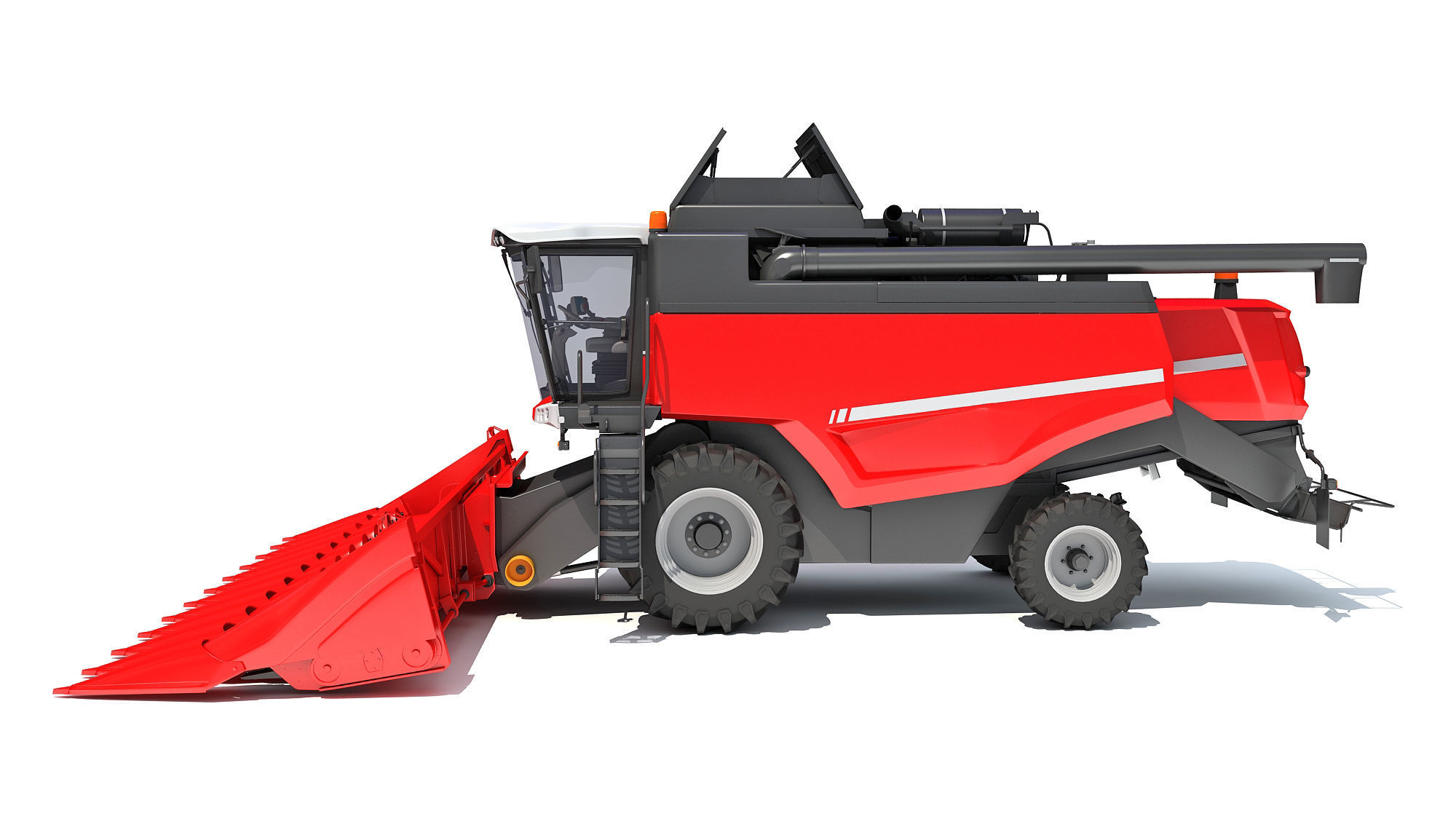 Combine Harvester 3D model_1