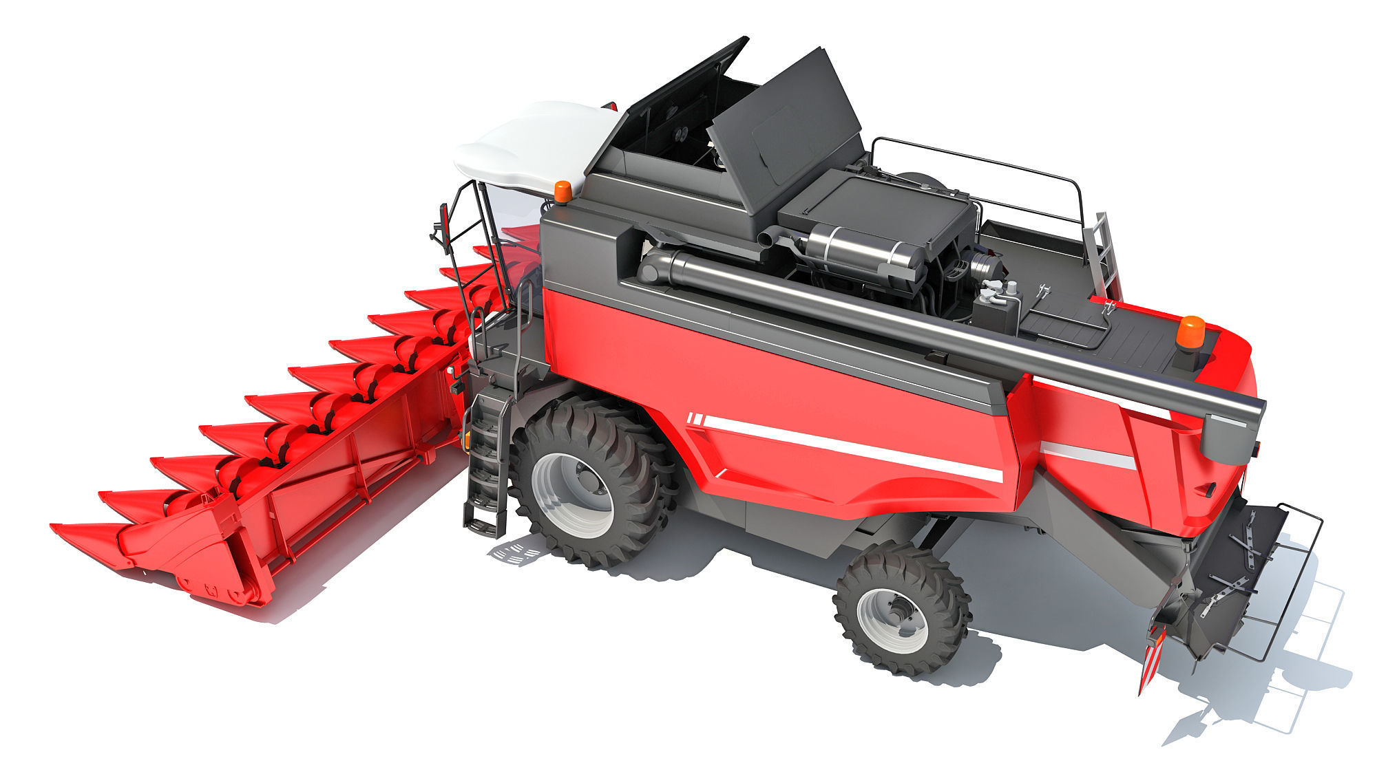 Combine Harvester 3D model_3