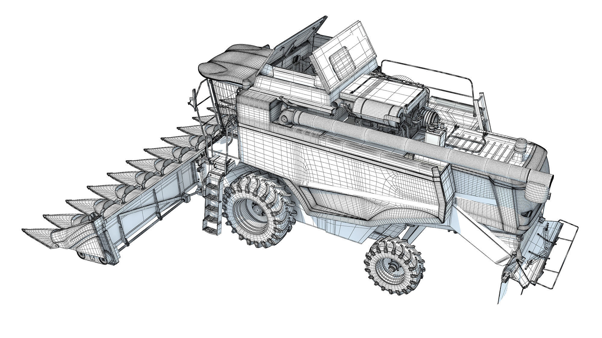 Combine Harvester 3D model_17