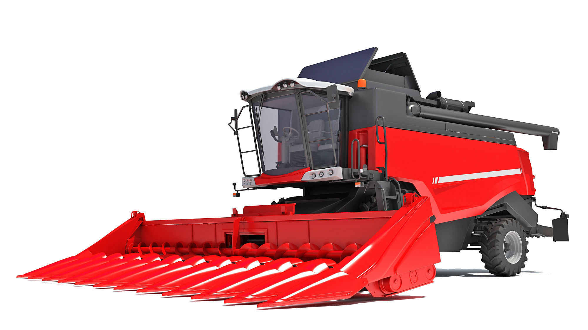 Combine Harvester 3D model_11