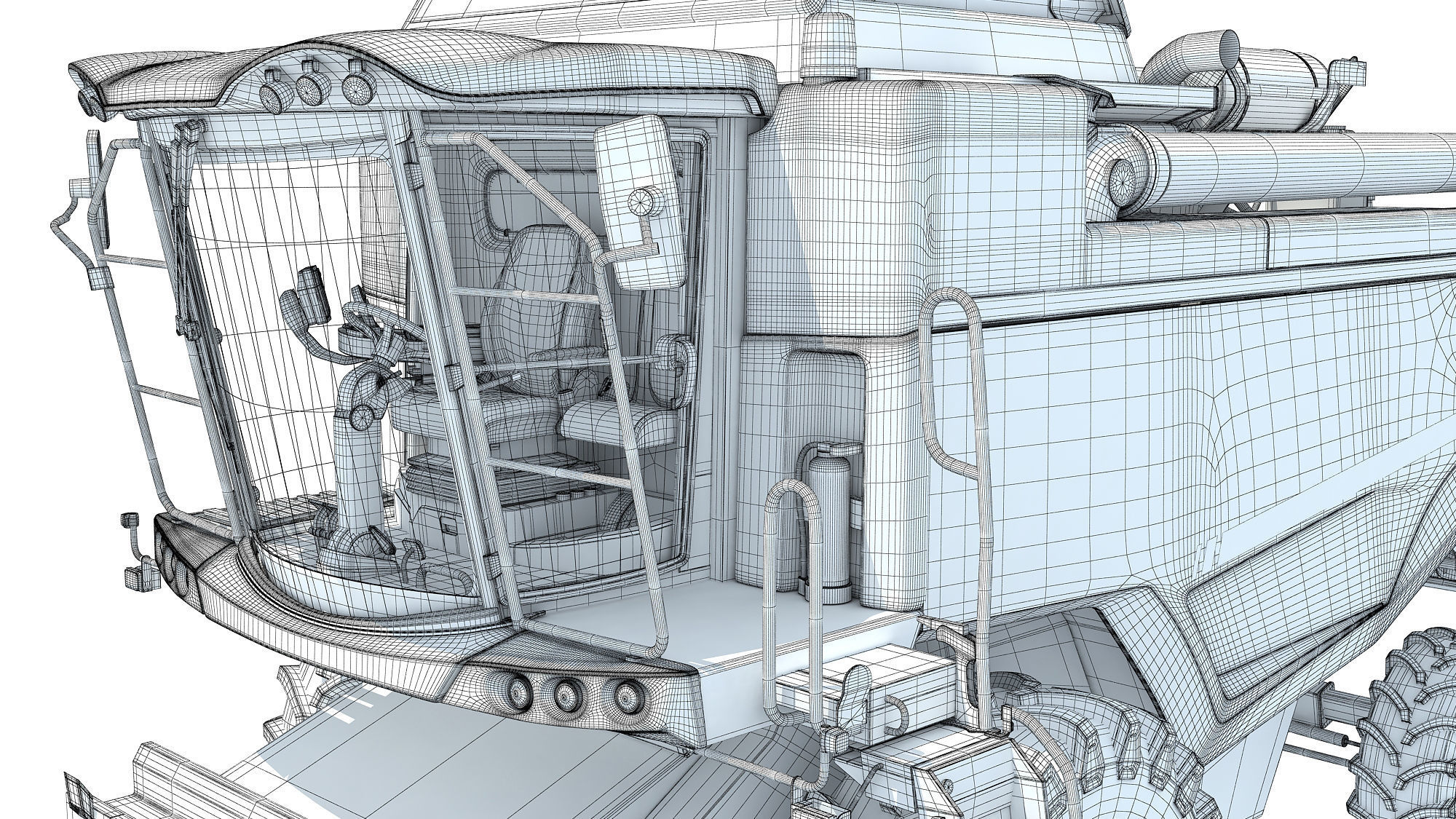 Combine Harvester 3D model_20