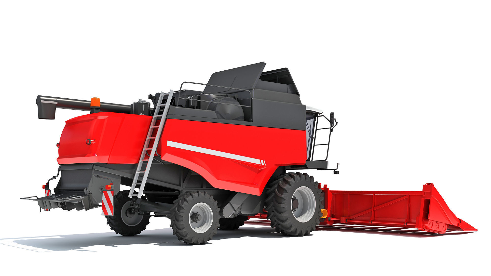 Combine Harvester 3D model_5
