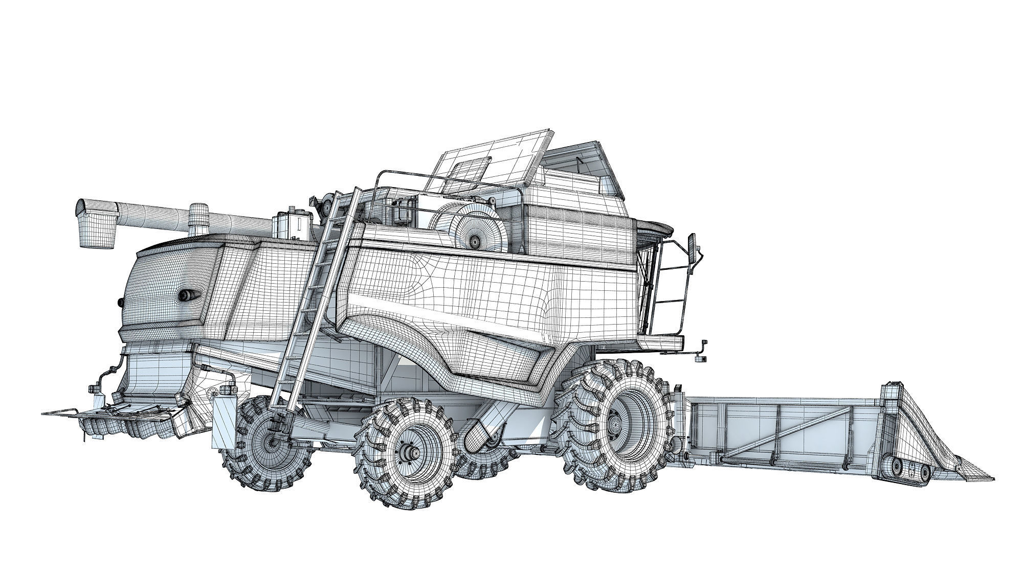 Combine Harvester 3D model_18