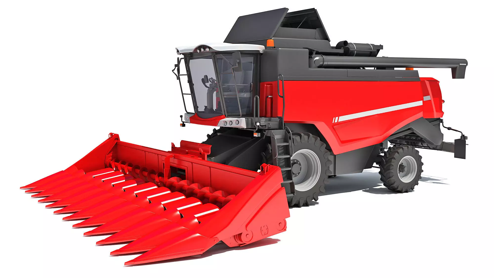 Combine Harvester 3D model_0