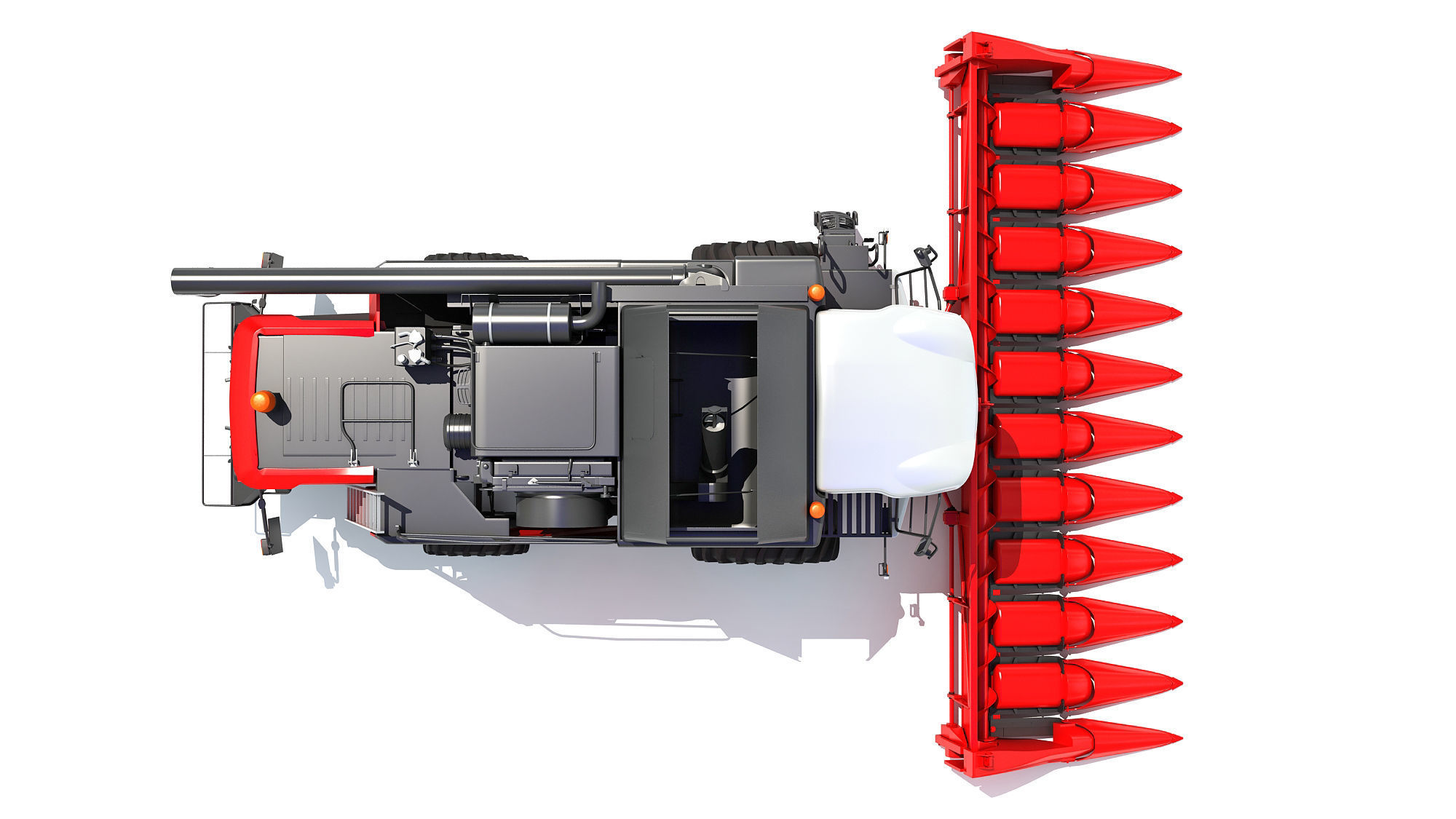 Combine Harvester 3D model_14