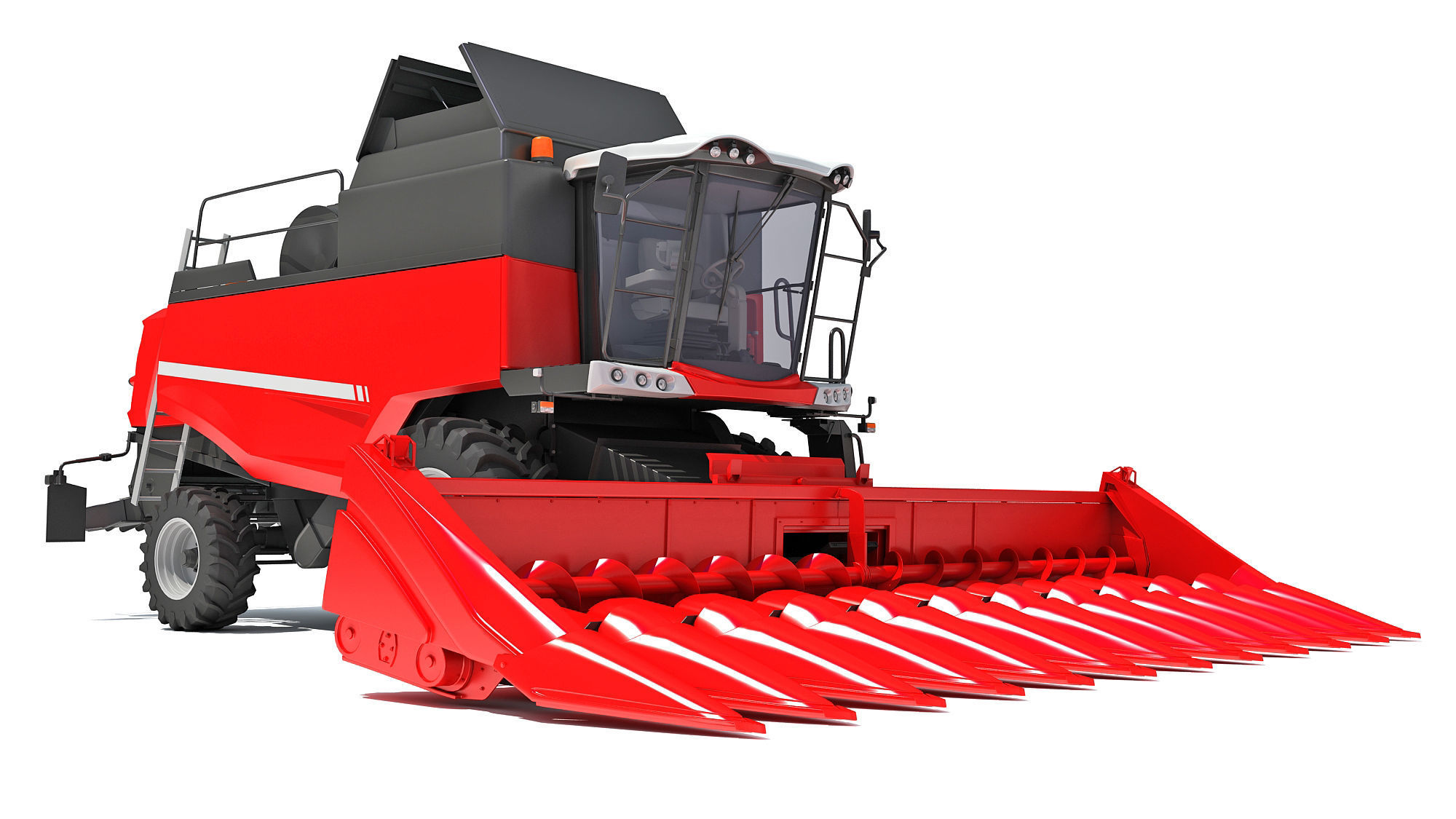 Combine Harvester 3D model_9