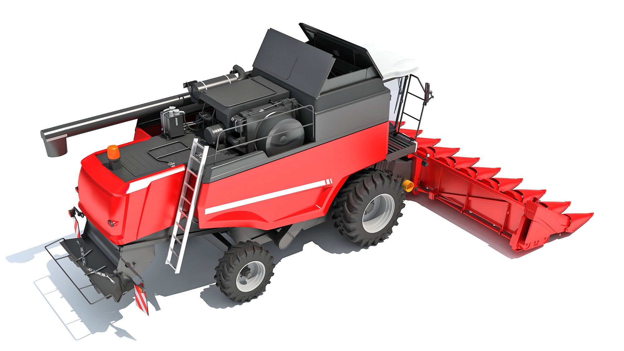 Combine Harvester 3D model_6