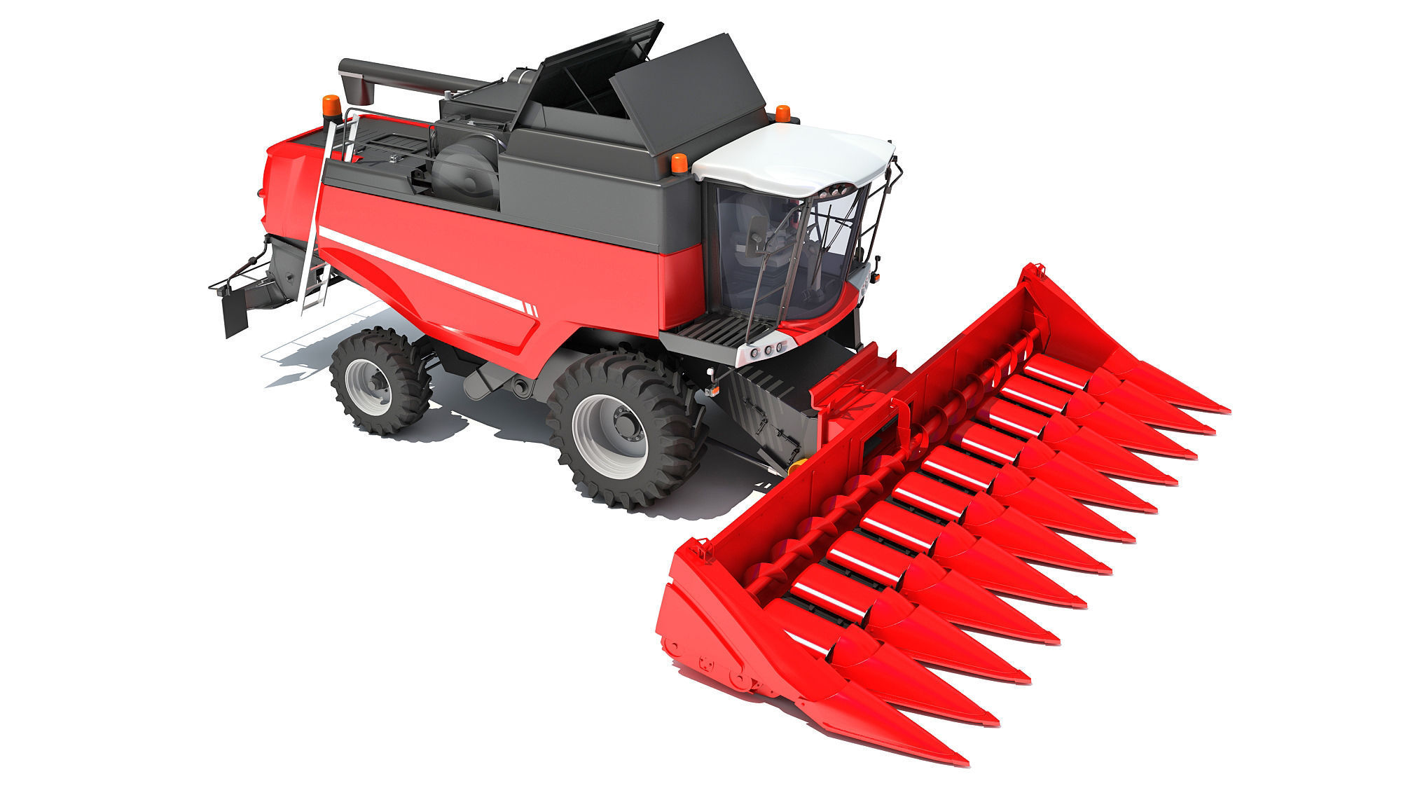 Combine Harvester 3D model_8
