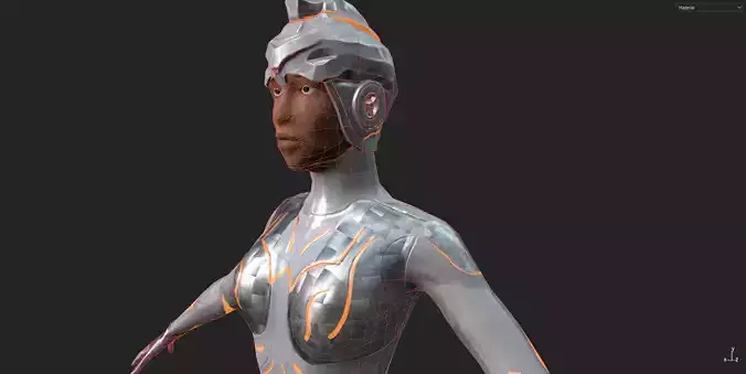 Female Robot Character