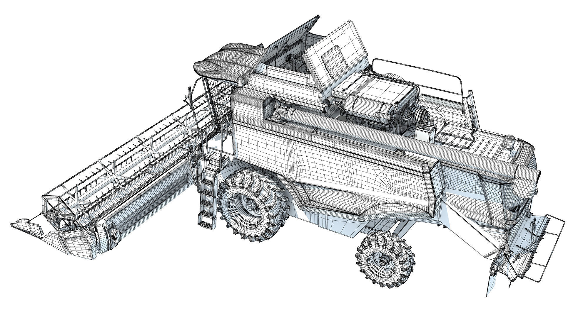 Combine Harvester 3D model_17