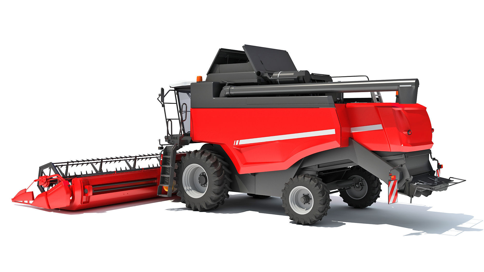 Combine Harvester 3D model_2