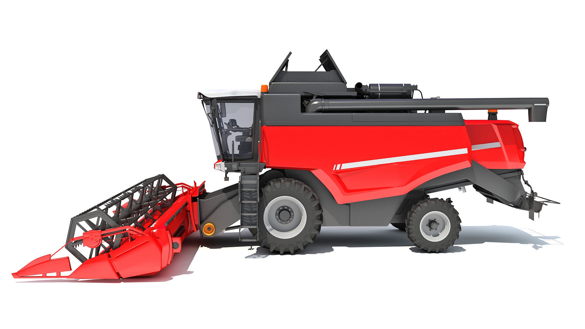 Combine Harvester 3D model_1