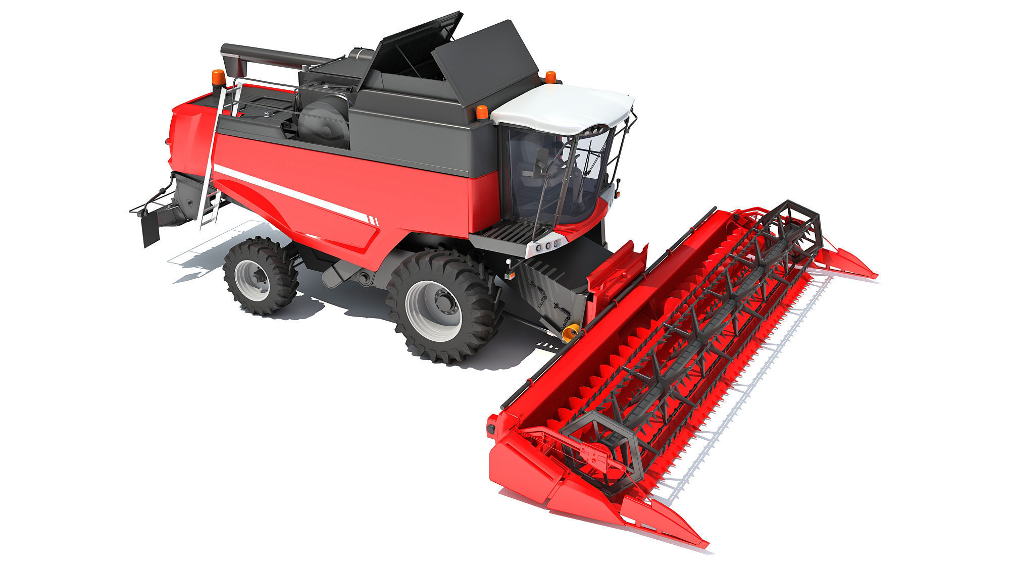 Combine Harvester 3D model_8