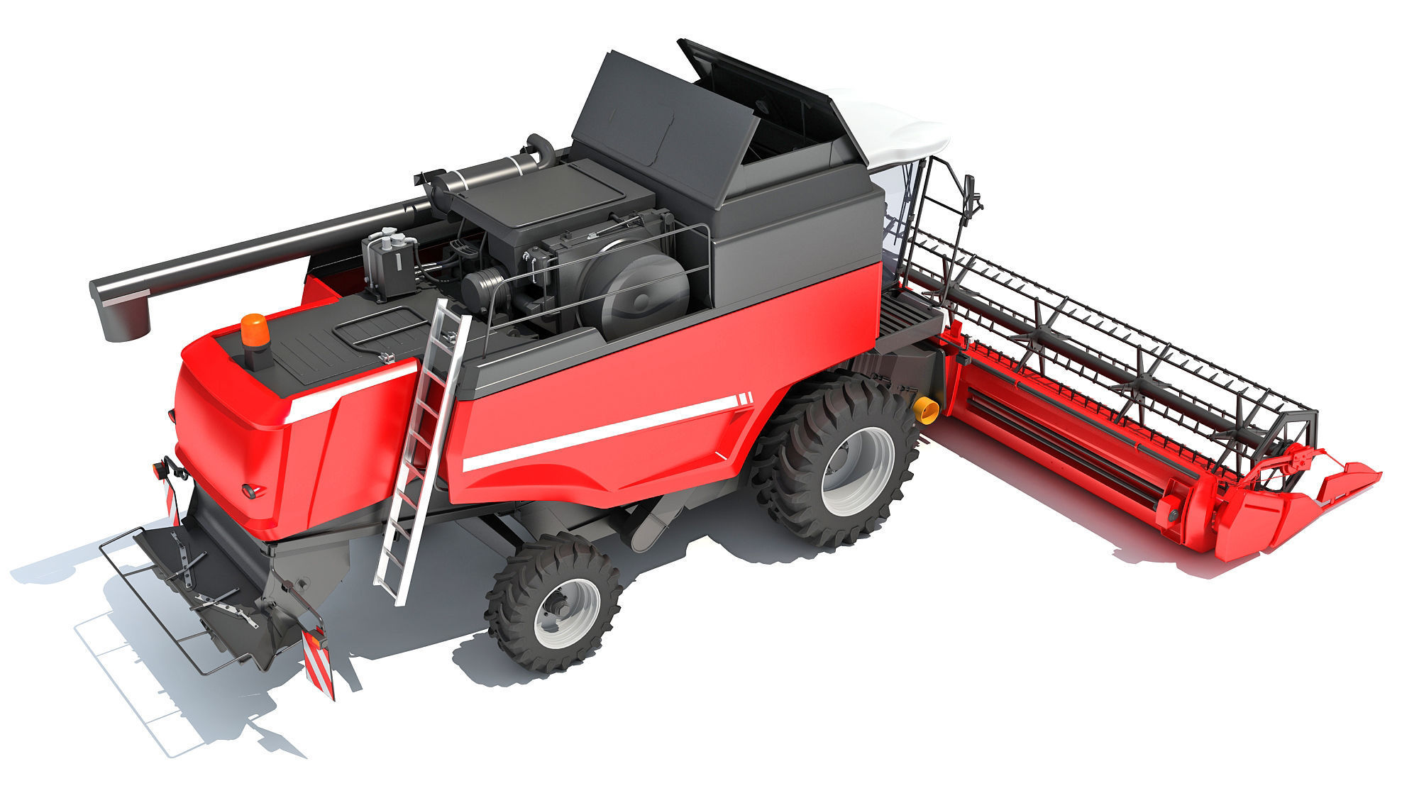 Combine Harvester 3D model_6