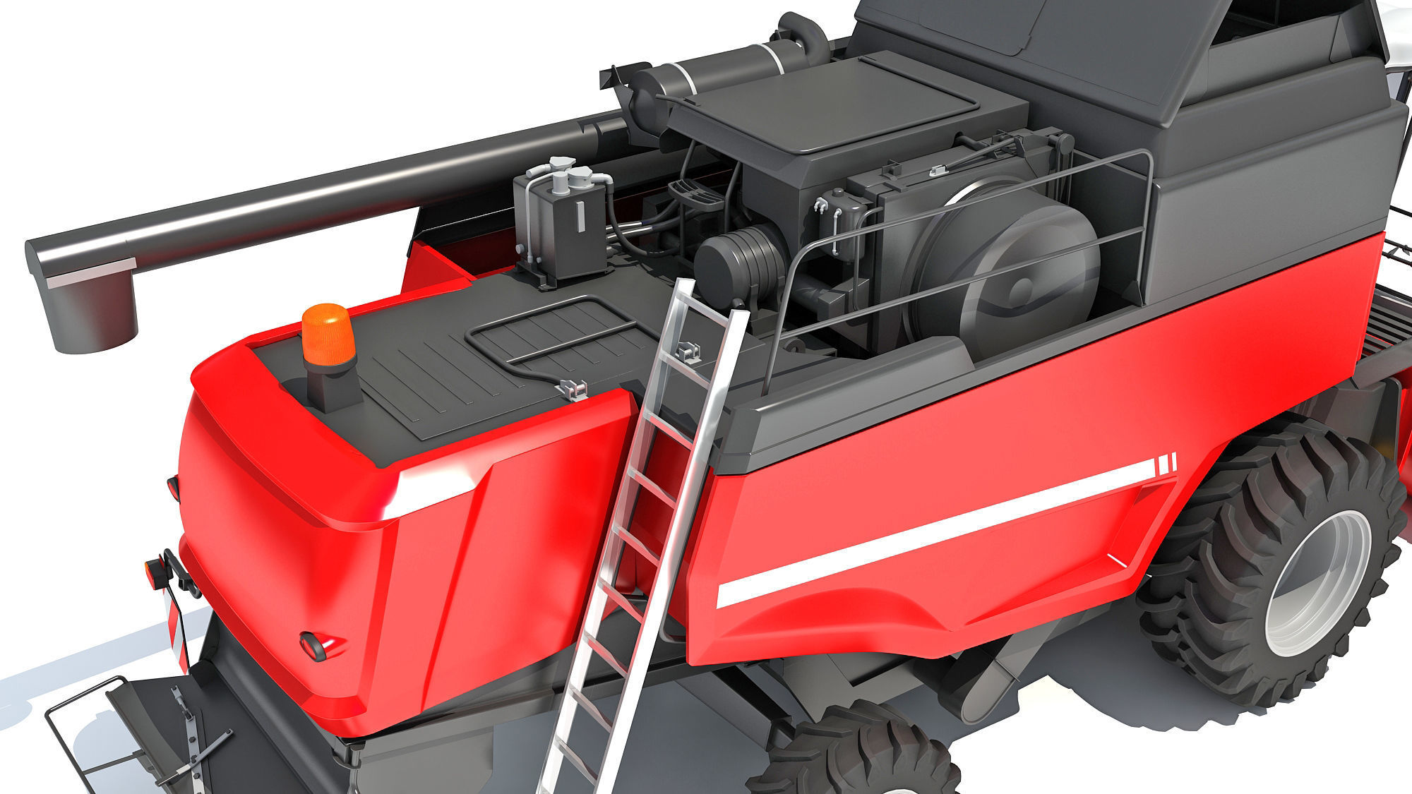 Combine Harvester 3D model_14