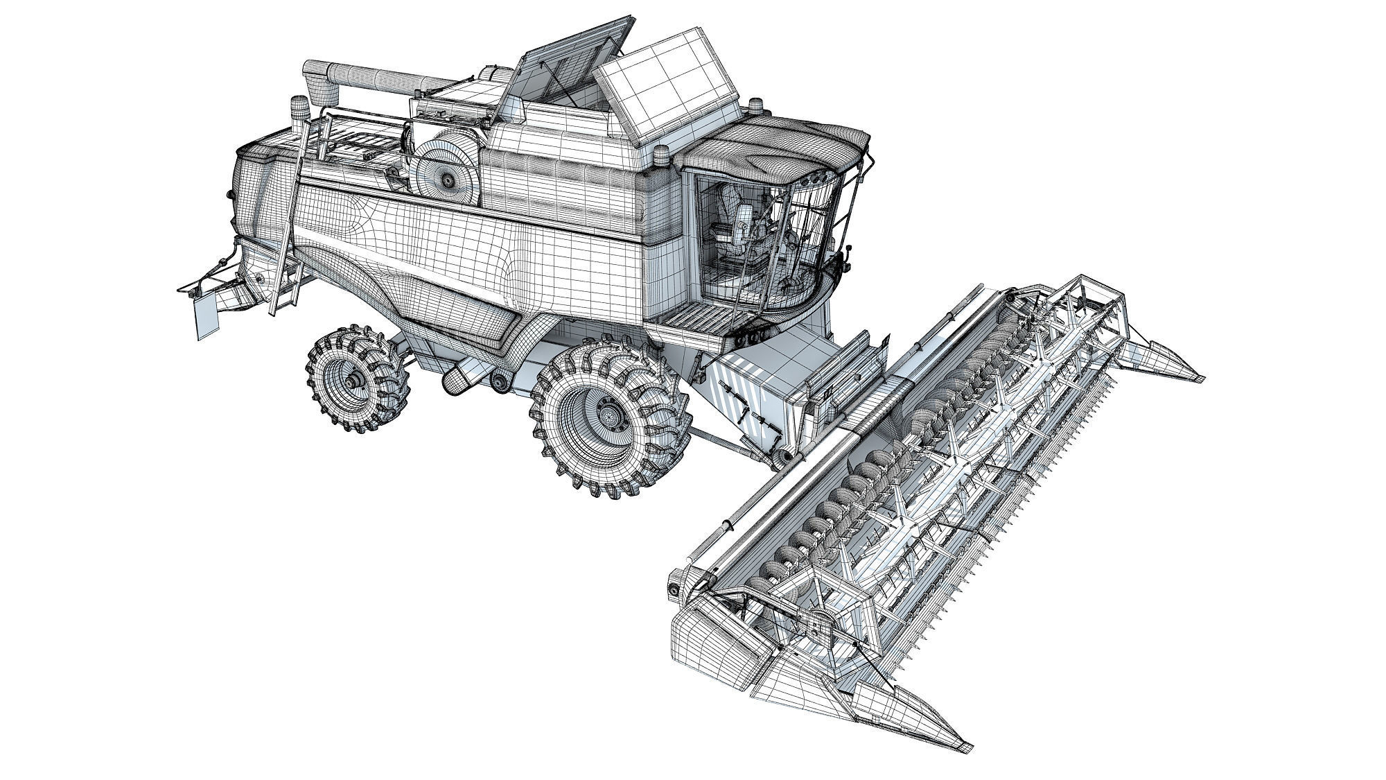 Combine Harvester 3D model_19