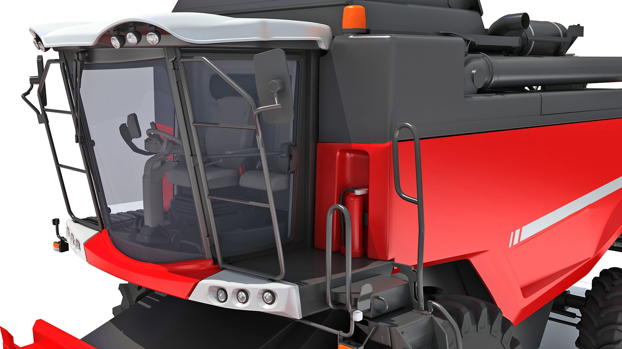 Combine Harvester 3D model_15
