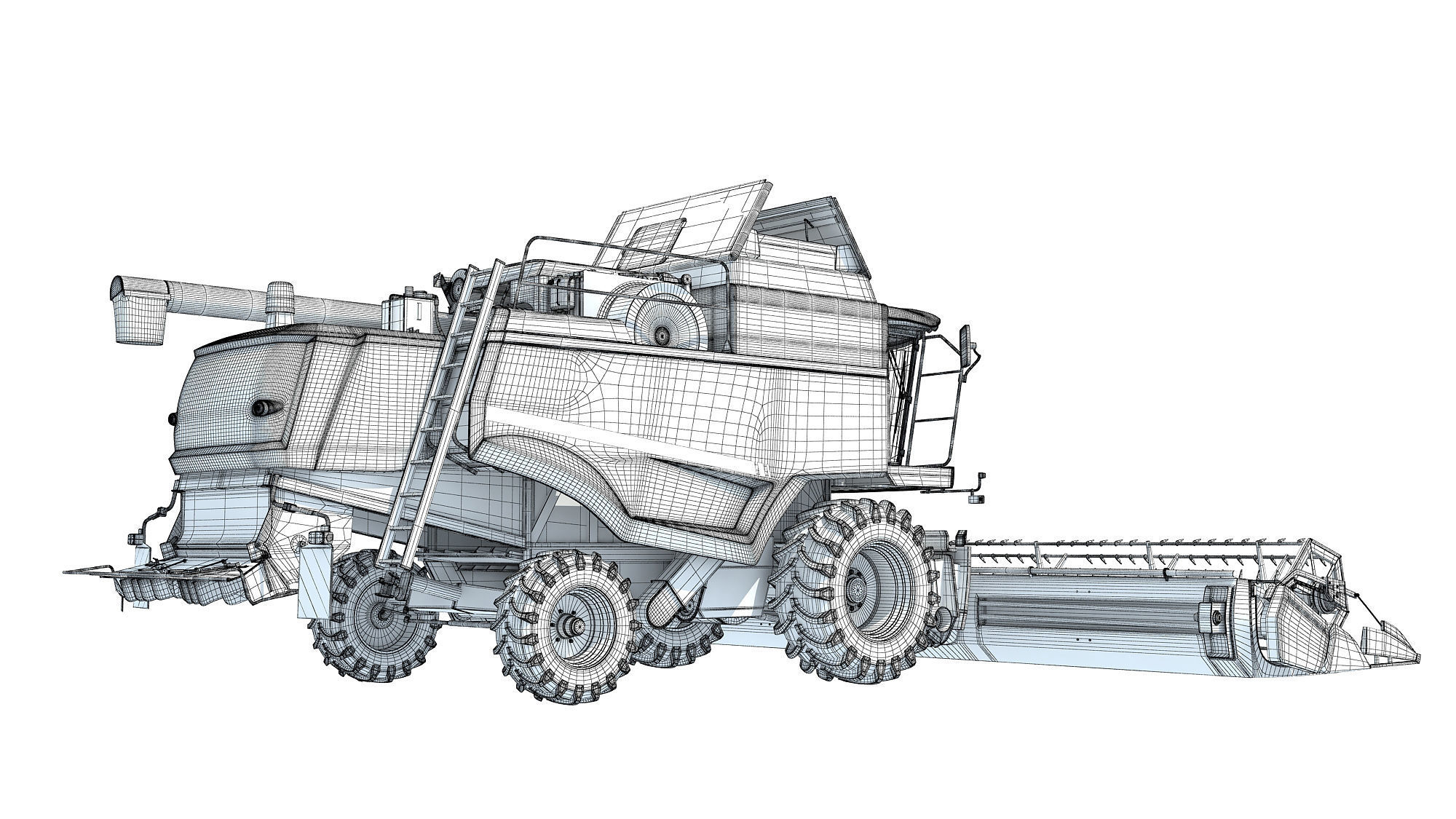 Combine Harvester 3D model_18