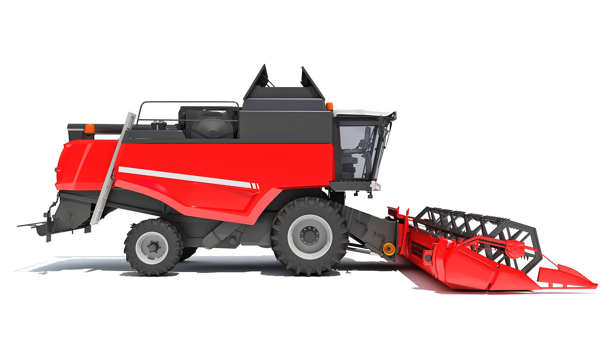 Combine Harvester 3D model_7
