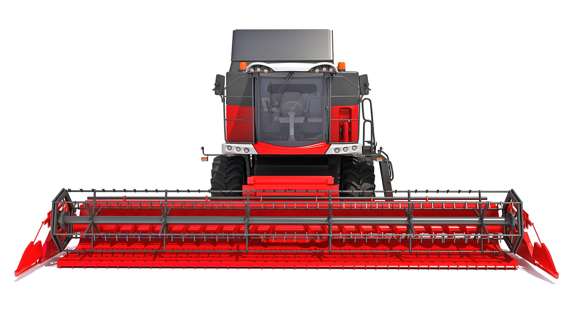 Combine Harvester 3D model_11