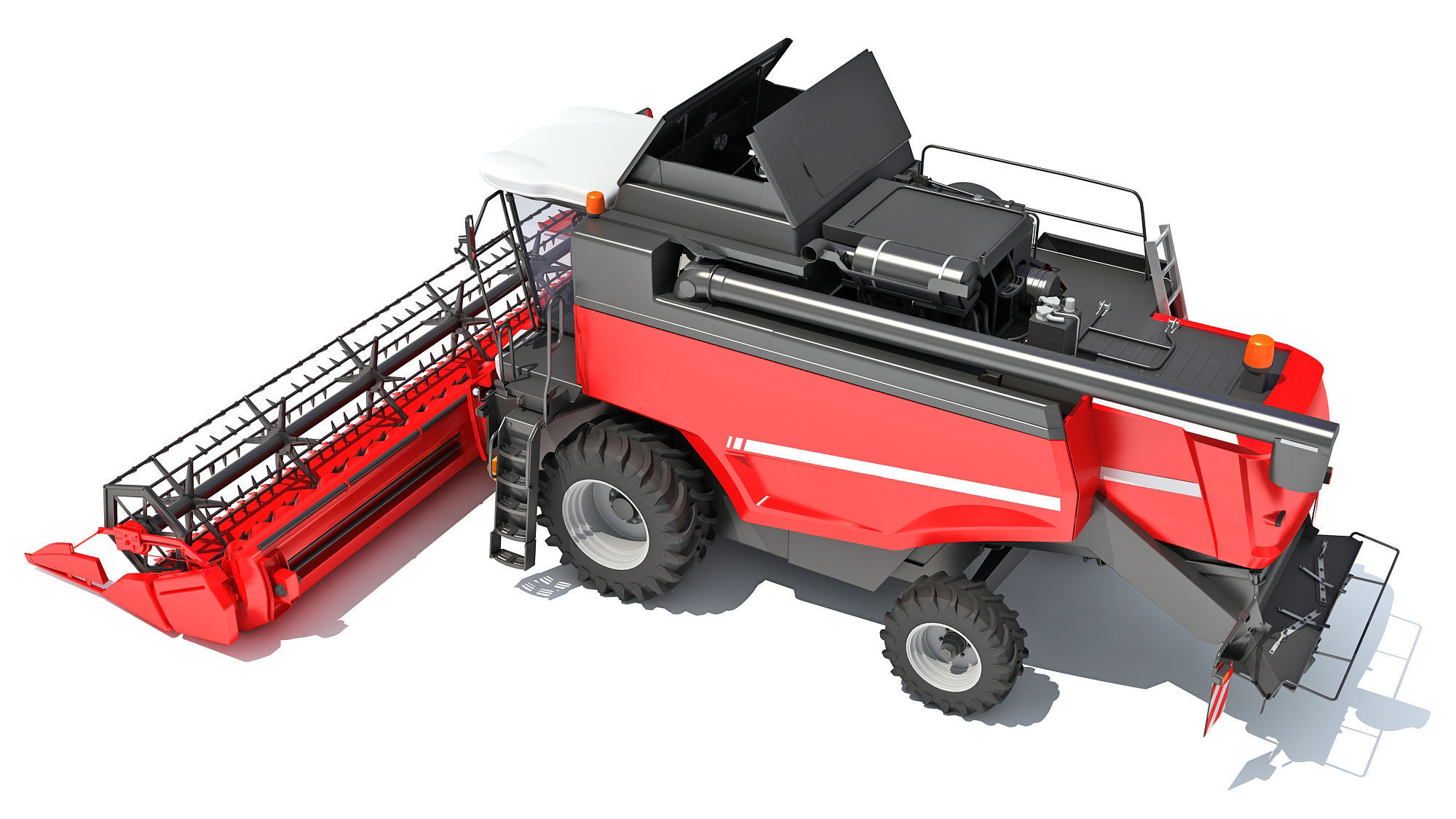 Combine Harvester 3D model_3
