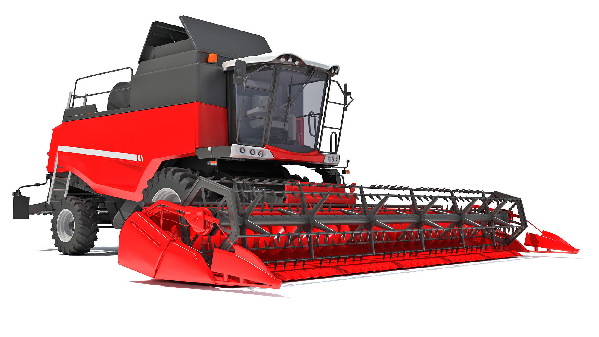 Combine Harvester 3D model_10