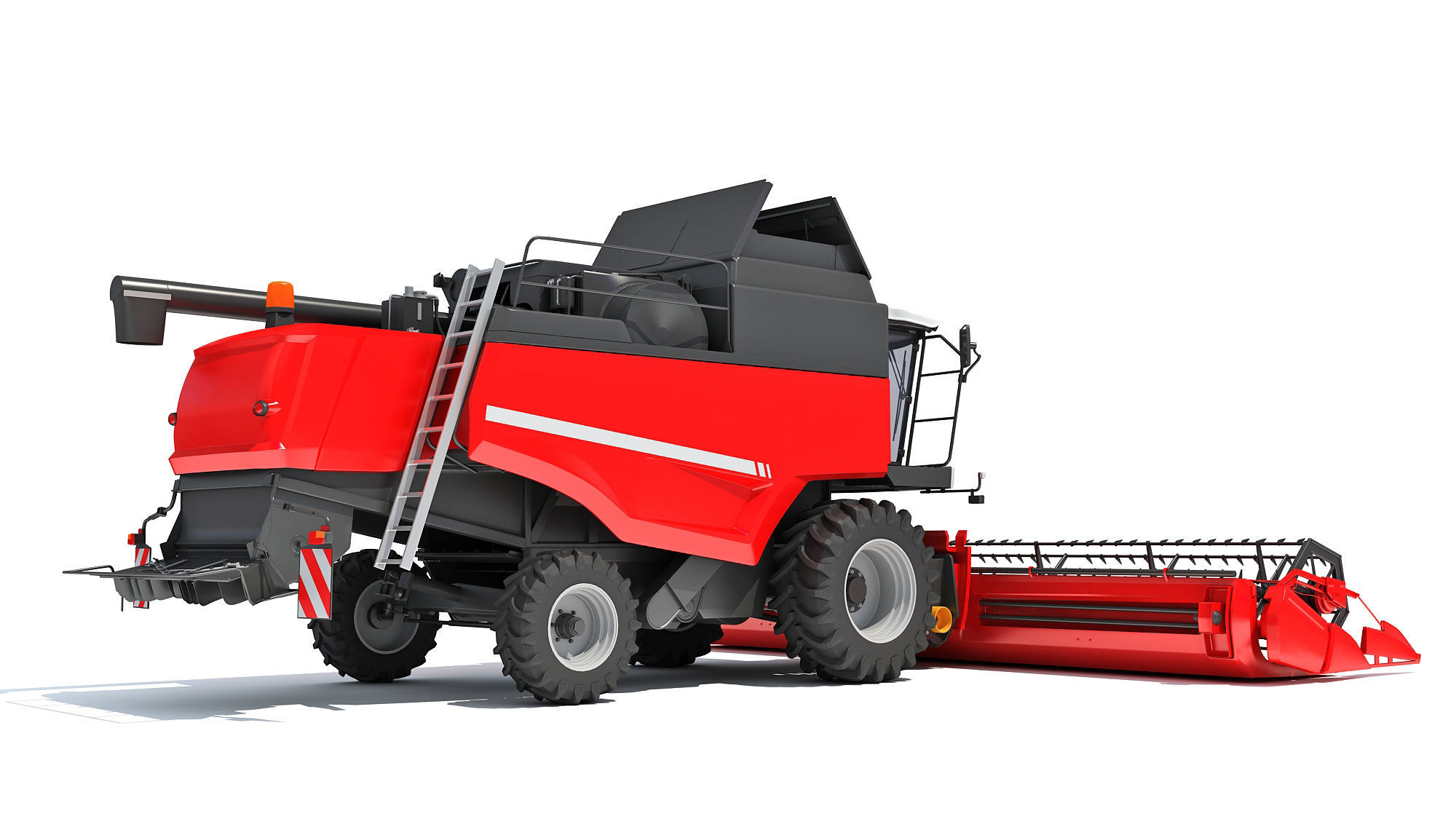 Combine Harvester 3D model_5