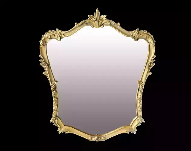19th Century French Rococo Louis XV Style Giltwood Mirror