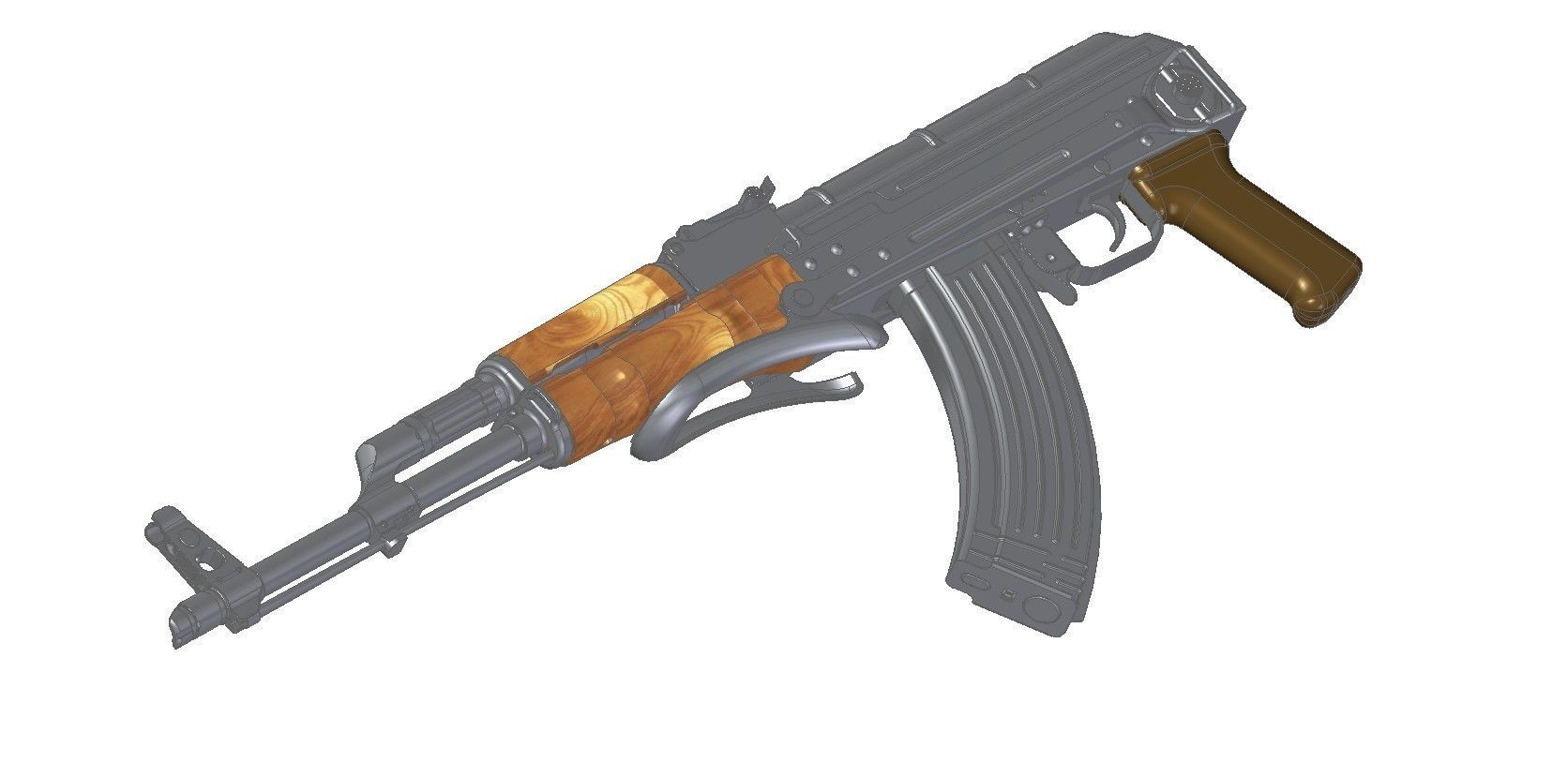 AKMS stock kit 3D model_11