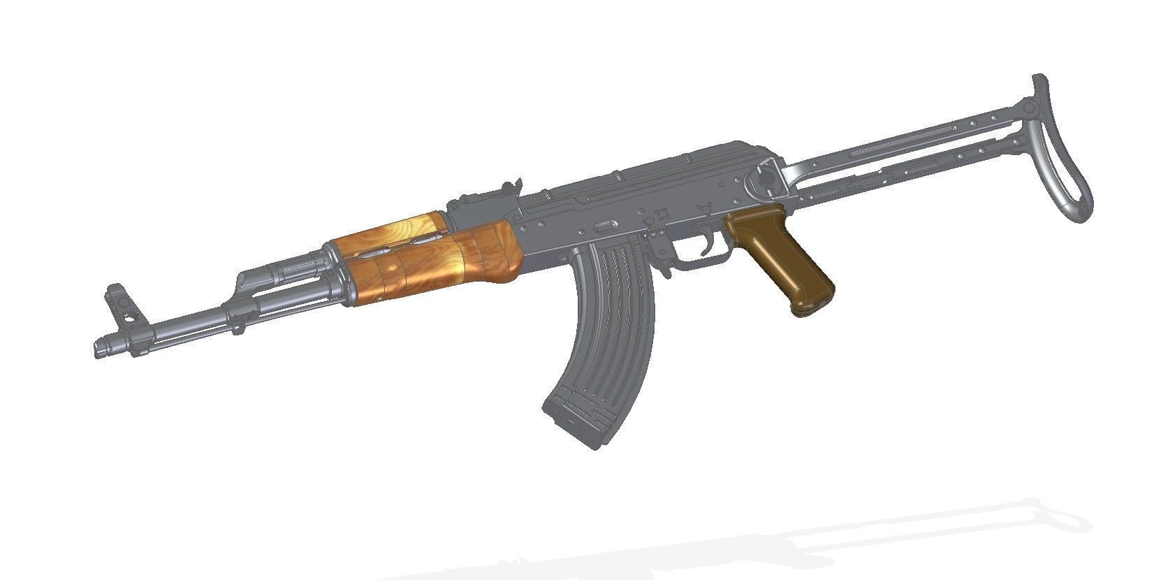 AKMS stock kit 3D model_10
