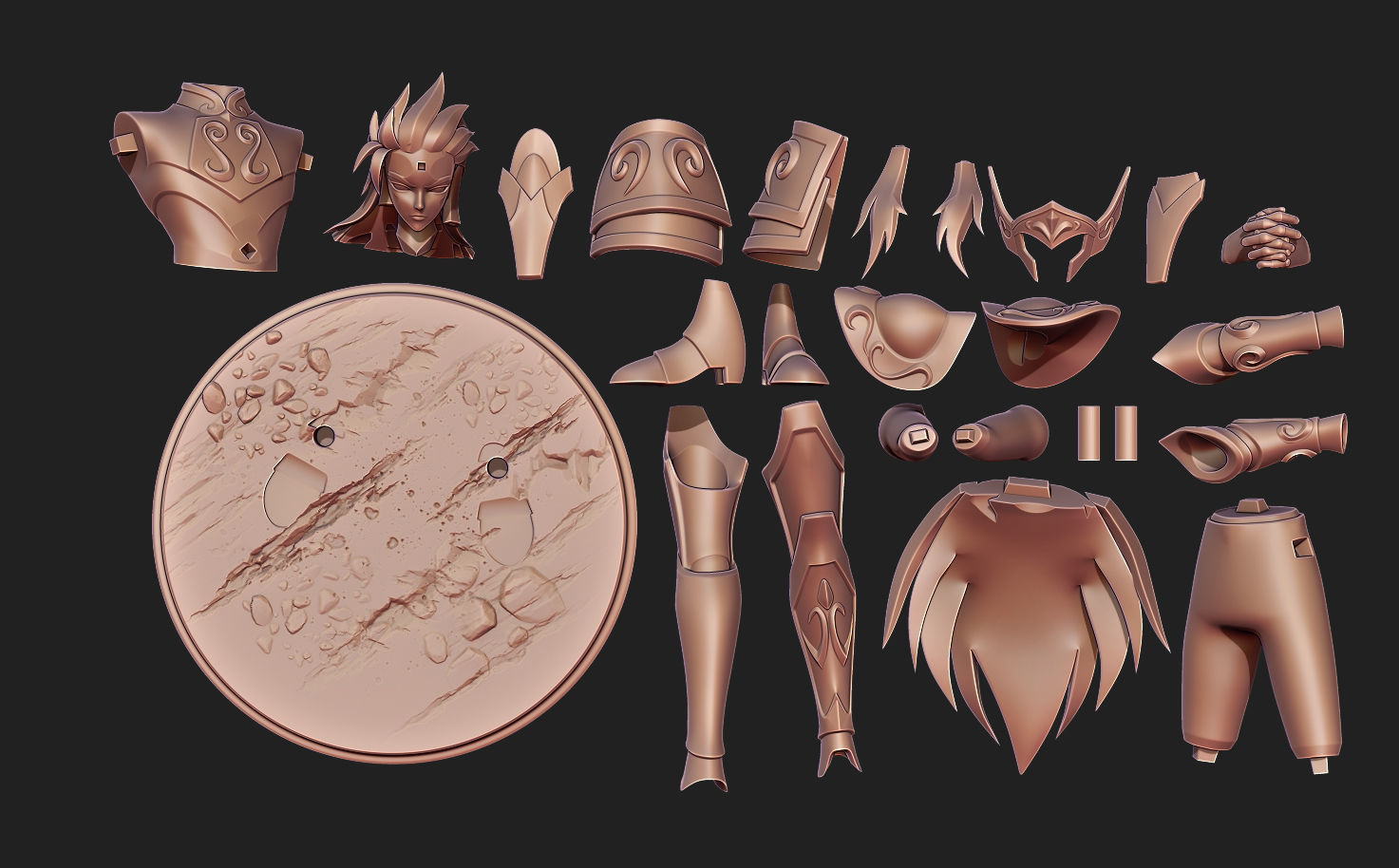 Saint Seiya Kamus Aquarius 3D print model_1