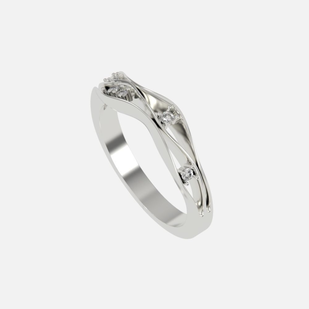 ring with stones 3D print model_18