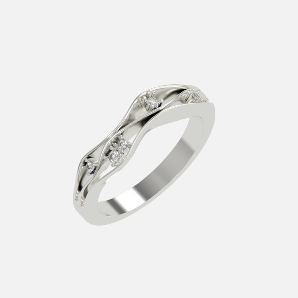 ring with stones 3D print model_19