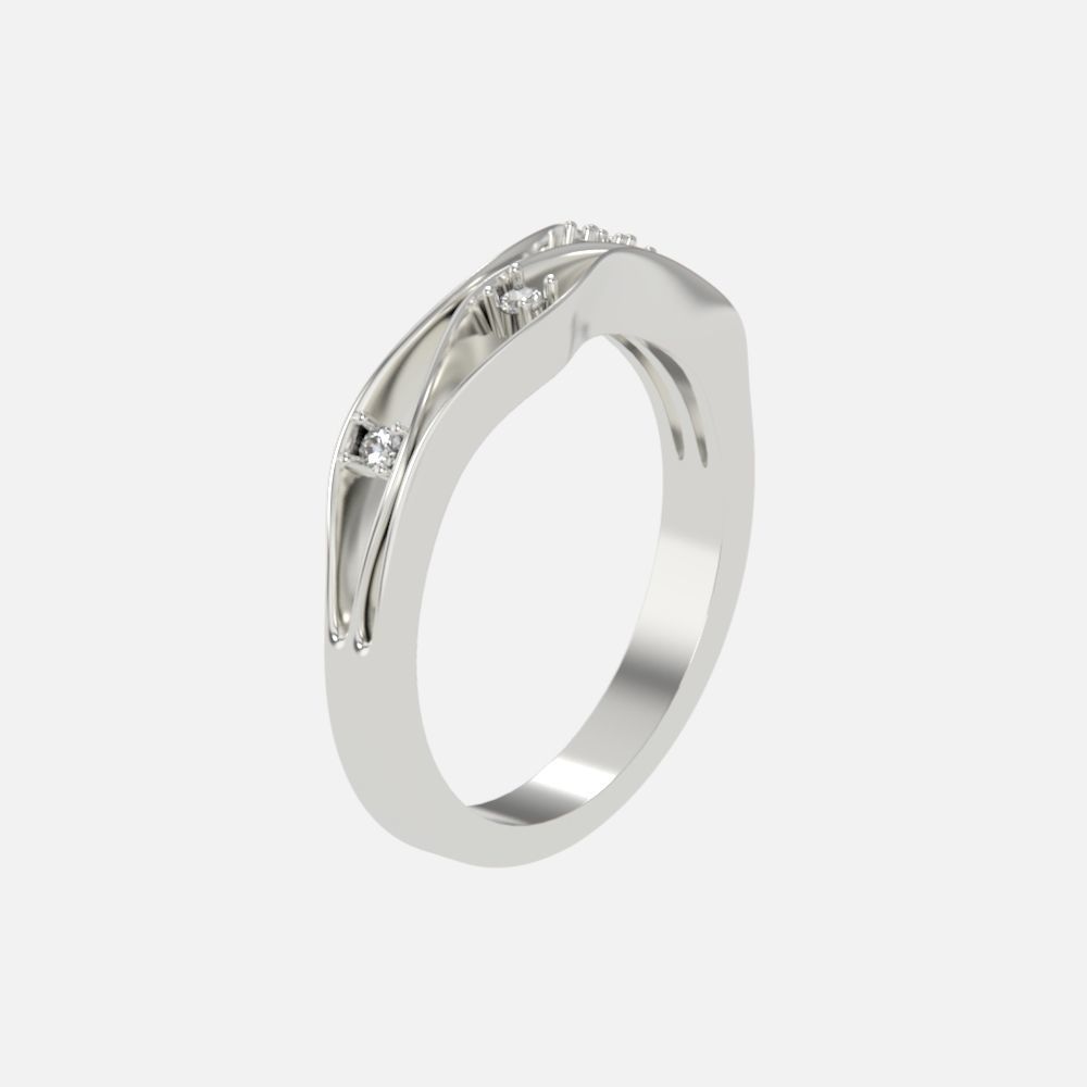 ring with stones 3D print model_15