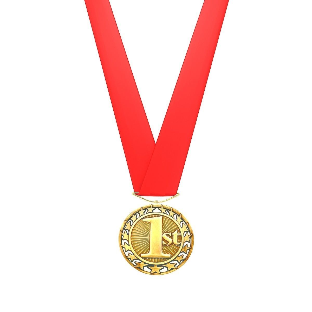 Sports Medal Trophy Mockup 6 3D model_3