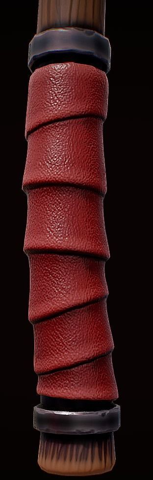 Low Poly Stylized axe Low-poly 3D model_2