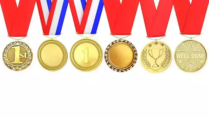 Sports Medal Trophy Mockup