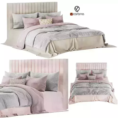 light color and Velvet bed set