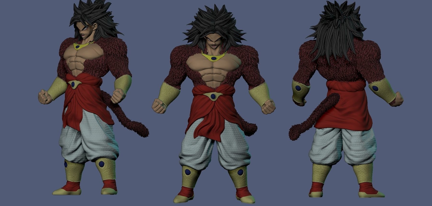 Broly SSJ4 3D print model_2
