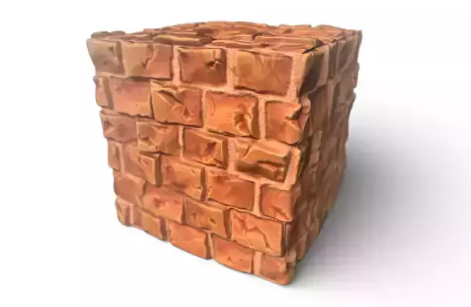 Stylized Brick Material  3D model