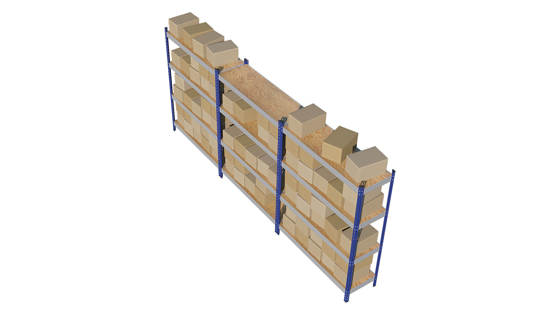 Warehouse Racking 3D model_4