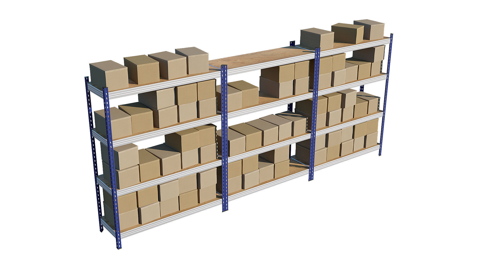 Warehouse Racking 3D model_1