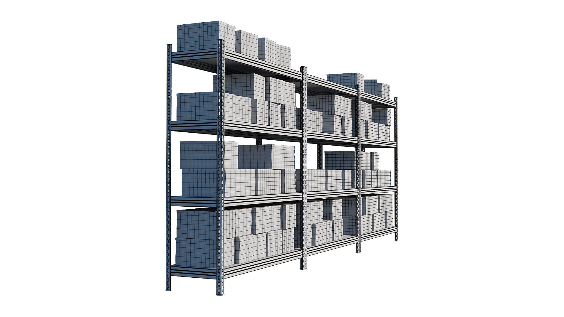 Warehouse Racking 3D model_15