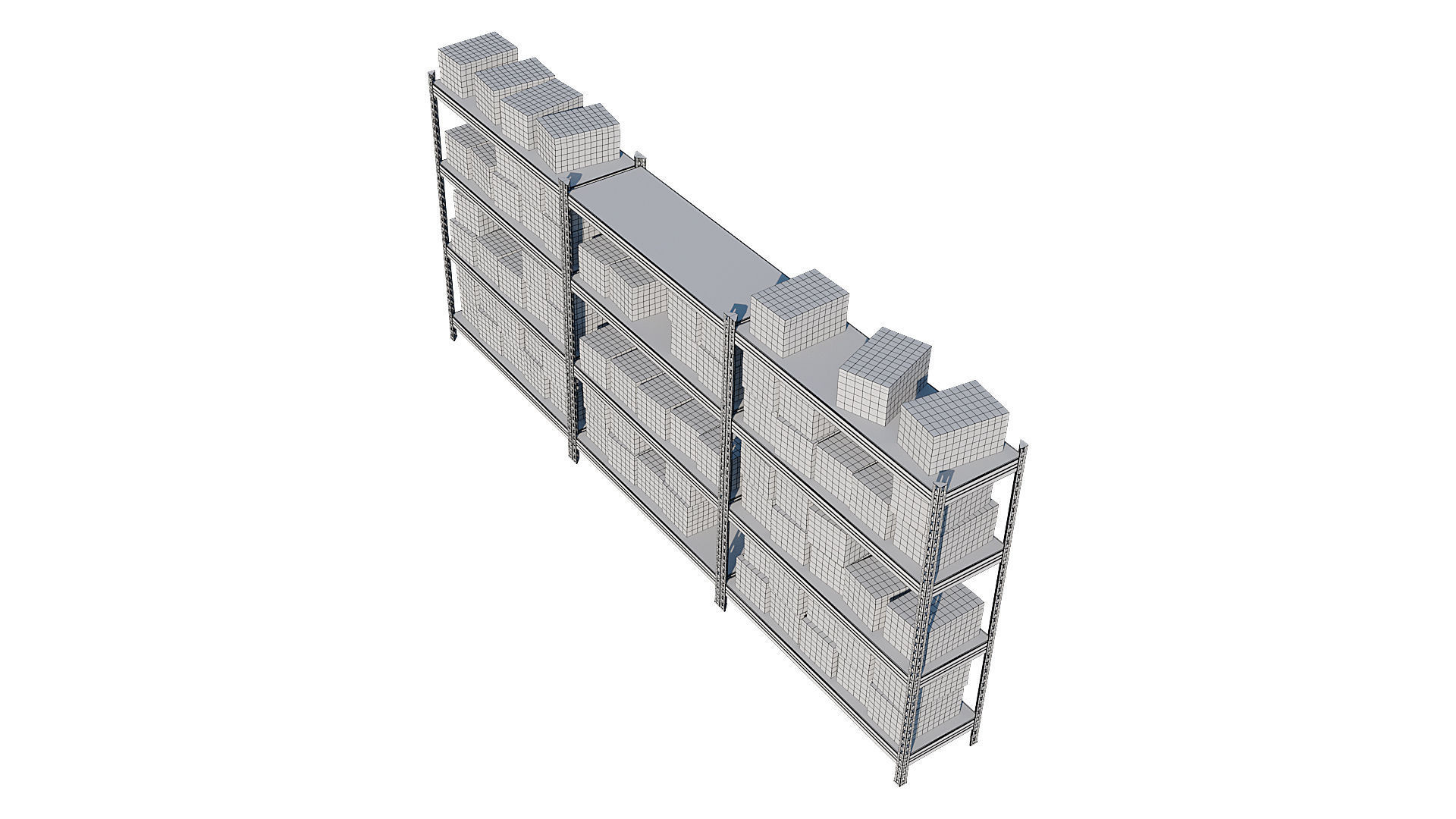 Warehouse Racking 3D model_14