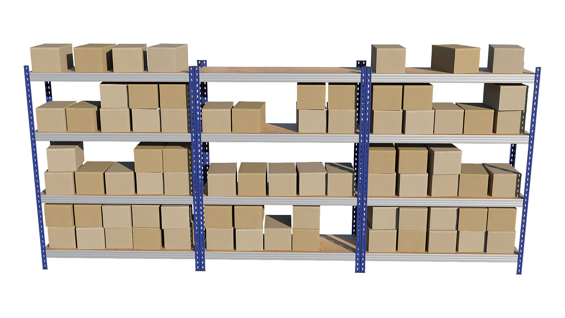 Warehouse Racking 3D model_2