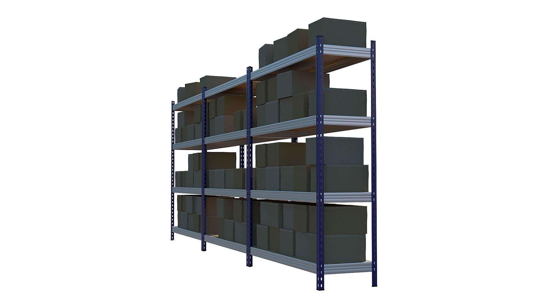 Warehouse Racking 3D model_6