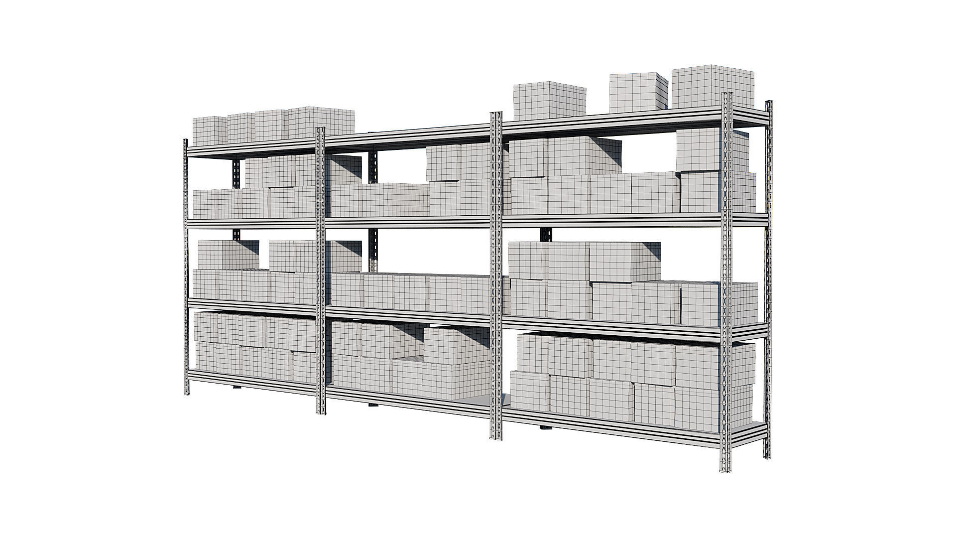 Warehouse Racking 3D model_17