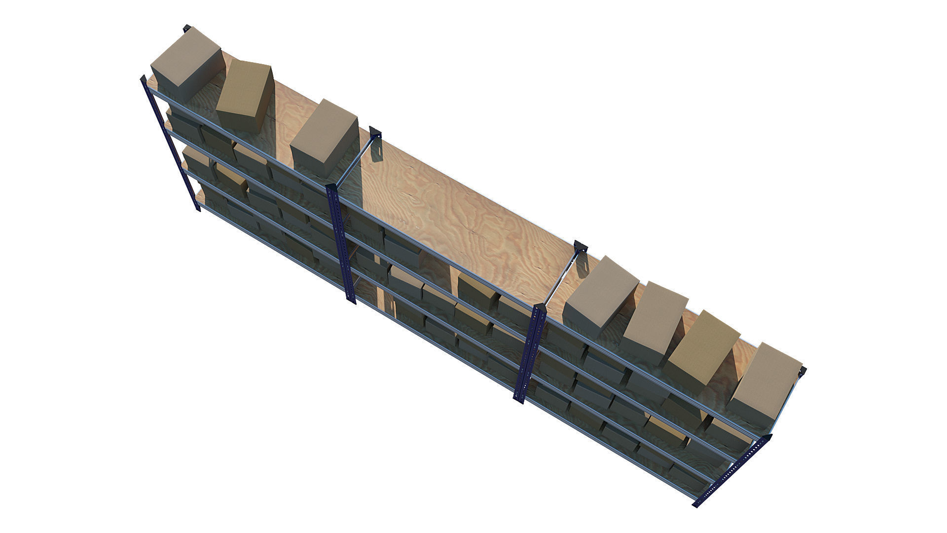 Warehouse Racking 3D model_8