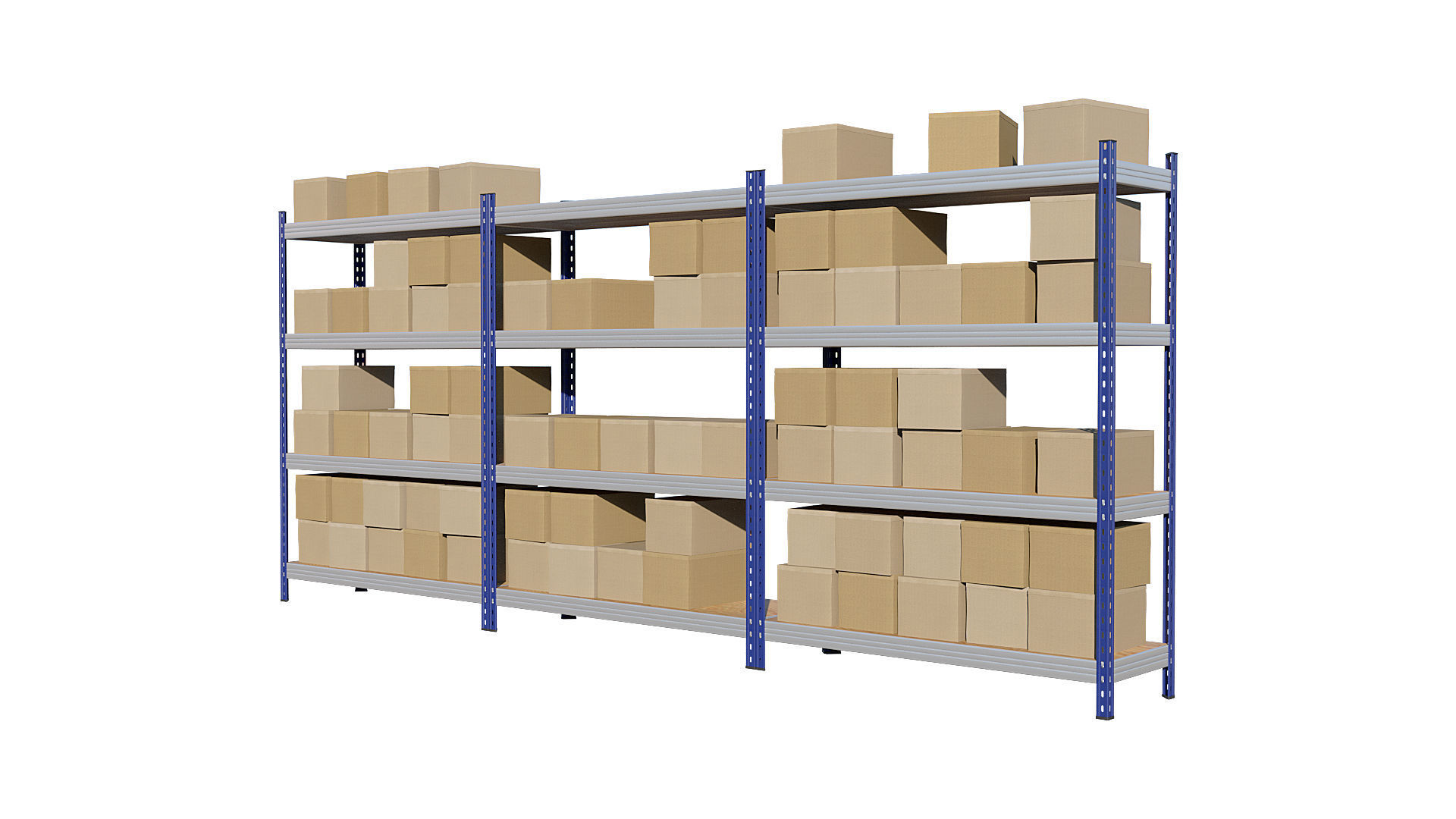 Warehouse Racking 3D model_7
