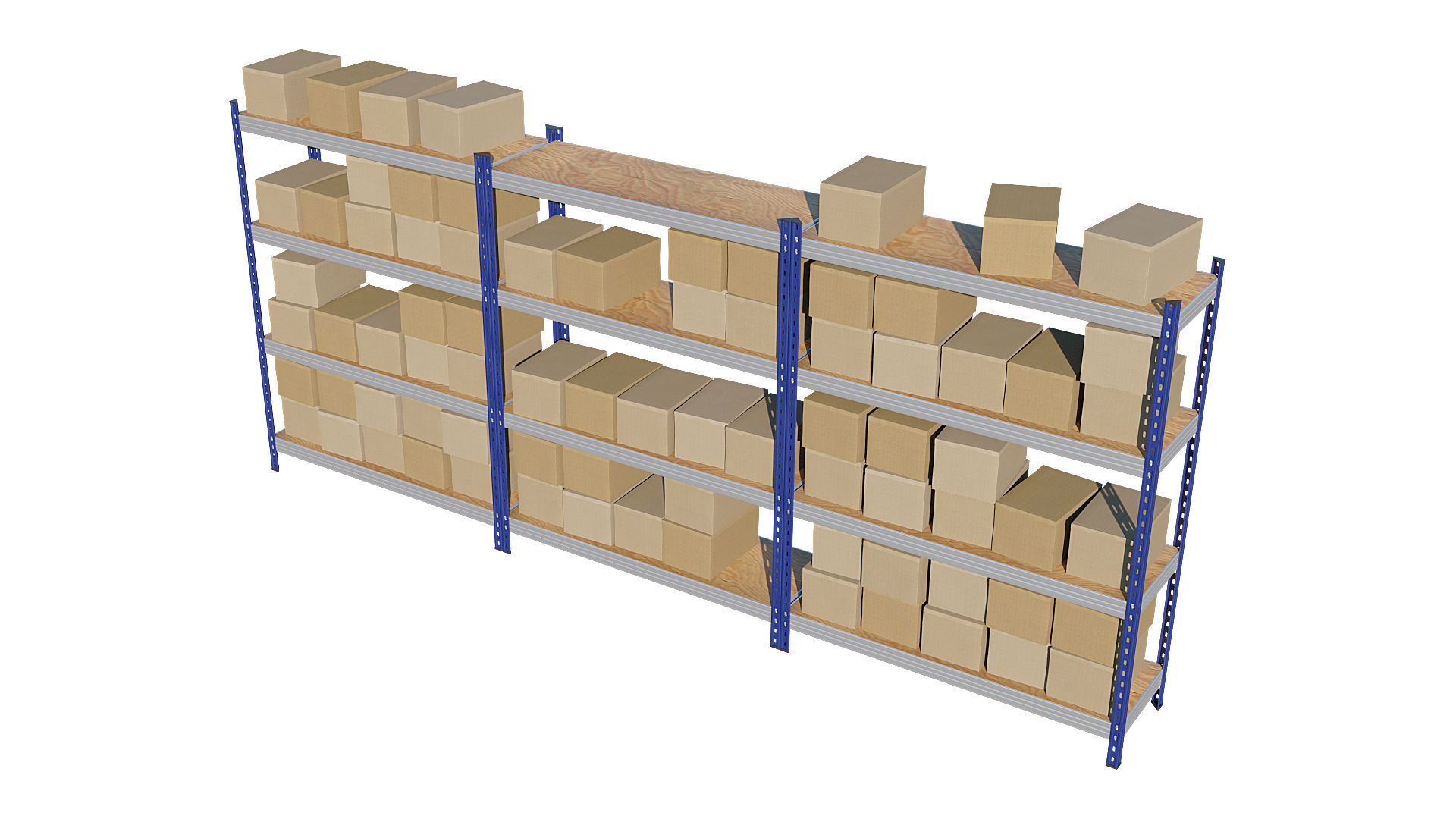 Warehouse Racking 3D model_3